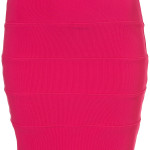 hot pink bodycon skirt