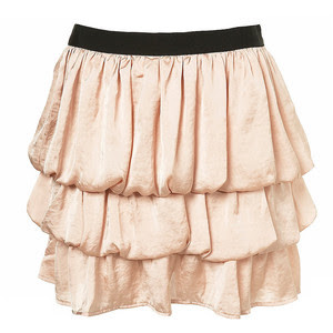 topshop silkbubbletierskirt skirt