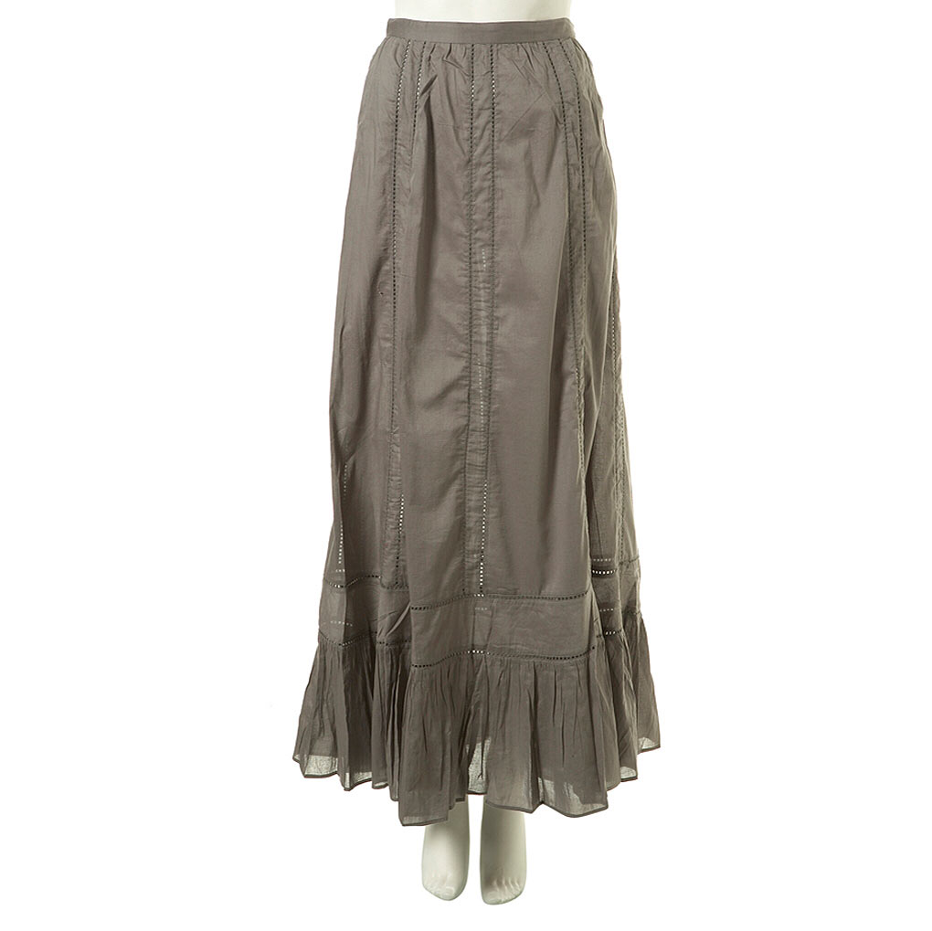 Topshop maxi long skirt Grey Lace panel | Toppingyou Blog