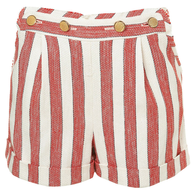 Topshop red and white stripe retro shorts | Toppingyou Blog